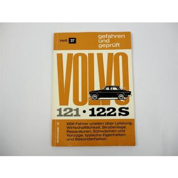 Volvo 122S Gefahren und Geprüft Heft 37 Delius Klasing 1964