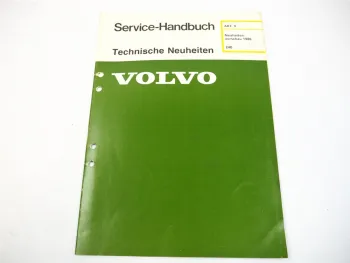 Volvo 240 244 245 ab 1986 Technische Neuheiten + Schaltplan Schaltplan