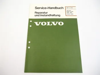 Volvo 240 260 Schaltgetriebe M46 Werkstatthandbuch 1981 Reparaturanleitung