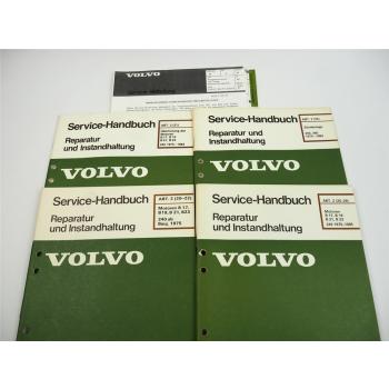 Volvo 240 Motor B17 B19 B21 B23 Werkstatthandbuch Reparaturanleitung ab 1975