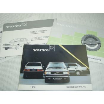 Volvo 340 360 Betriebsanleitung 1987 + Beilagen Diesel 2.0 l Einspritzer