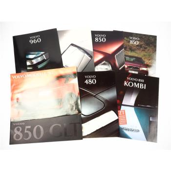 Volvo 480 850 940 960 PKW 8x Prospekt 1991 bis 1995