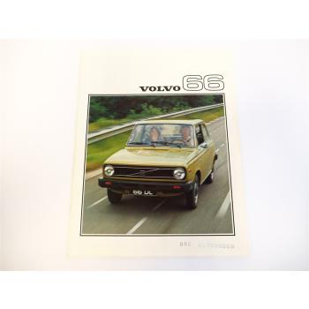 Volvo 66 DL GL PKW Prospekt 1975