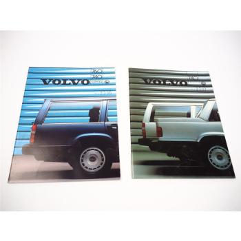 Volvo 740 760 PKW 2x Prospekt Brochure 1986 englisch