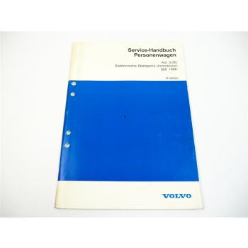 Volvo 850 ab 1996 Werkstatthandbuch Immobilizer elektronische Startsperre