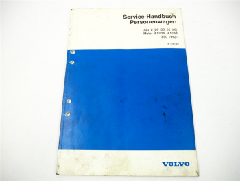 Volvo 850 Motor B5204 B5254 FS Reparaturanleitung Werkstatthandbuch 1992