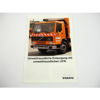 Volvo F FL FS LKW für Entsorgung Müllfahrzeug Prospekt 1992
