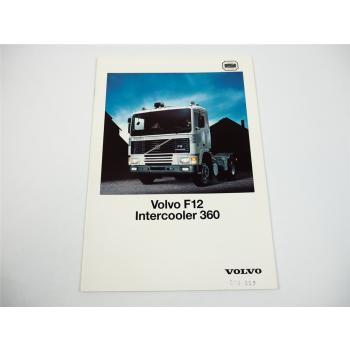 Volvo F12 Intercooler 360 LKW Frontlenker Pritschenwagen 50t Prospekt 1987