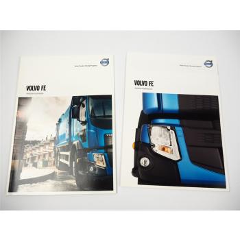 Volvo FE Truck LKW 2x Prospekt Produktleitfaden Übersicht Poster 2013