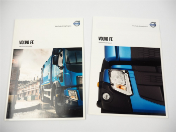 Volvo FE Truck LKW 2x Prospekt Produktleitfaden Übersicht Poster 2013