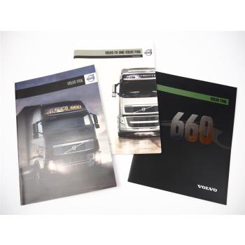 Volvo FH16 Truck LKW mit 660 PS 3x Prospekt Produktdaten 2004/12