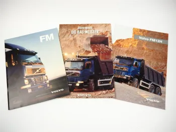 Volvo FM LKW Truck Baufahrzeug Kipper 2x Prospekt Poster ca. 2000