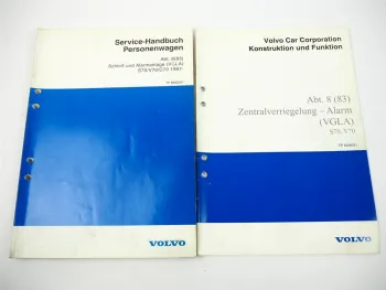Volvo S70 C70 V70 Reparatur Fehler Schloß Alarmanlage VGLA Werkstatthandbuch