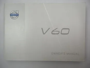 Volvo V60 Owners Manual TP16695 English 2013 Bordbuch 410 S.