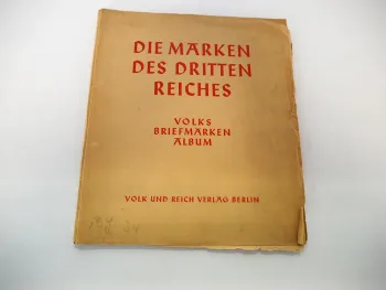 Vordruckalbum Die Marken des Dritten Reiches Volks Briefmarken ohne Marken 1937