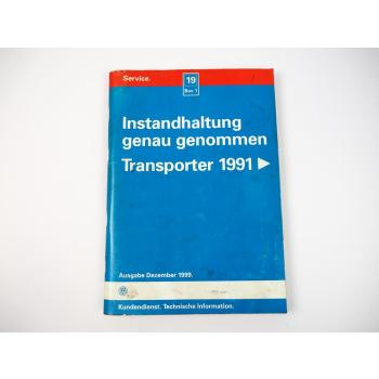 VW Bus T4 Reparaturleitfaden Inspektion Wartung Instandhaltung 12/1999
