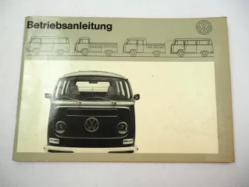 VW Bus Transporter T2 T2a Bulli Betriebsanleitung Bedienung Wartung 1970