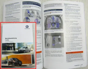 VW Caddy 2K Bedienungsanleitung Bordbuch Betriebsanleitung von 5/2017