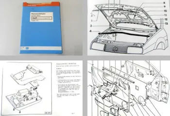 VW Corrado 53i VR6 Karosserie Verkleidungen .. Montagearbeiten Werkstatthandbuch