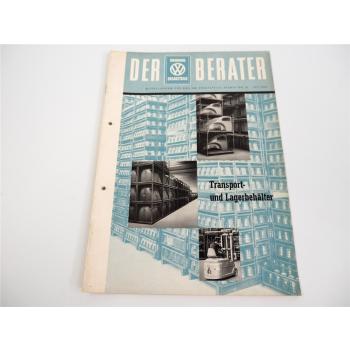 VW Ersatzteile Dienst Der Berater Heft 16 1957