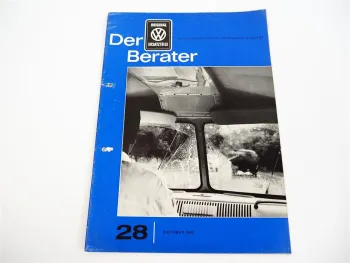 VW Ersatzteile Dienst Der Berater Heft 28 1962 Typ 2 Bus und 3