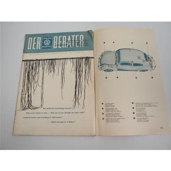 VW Ersatzteile Dienst Der Berater Heft 7 1955 VW Typ 1 Käfer Schaltpläne