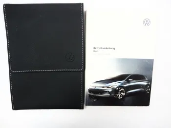 VW Golf 8 5H Betriebsanleitung Bedienungsanleitung 2019 mit Leder Bordmappe