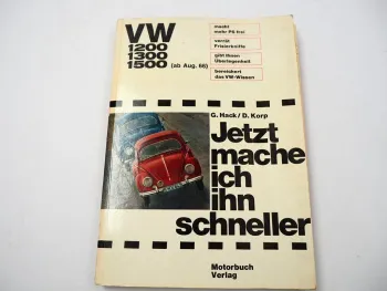 VW Käfer 1200 1300 1500 Jetzt mache ich ihn schneller Reparaturanleitung 1968