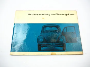 VW Käfer 1200 1300 1500 Limousine Cabriolet Betriebsanleitung 1967