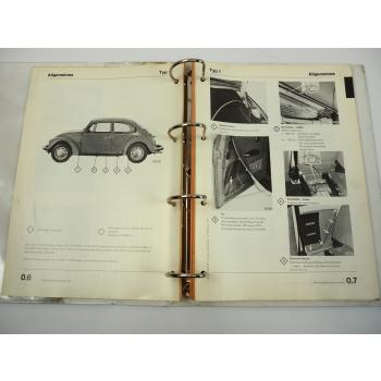 VW Käfer Typ 1 Karosserie Reparaturleitfaden Werkstatthandbuch 1977