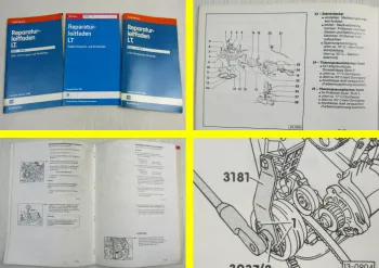 VW LT 2,4L 6 Zyl Motor Vergaser 2B6 2E3 Digifant DL HS 1E 3 Reparaturanleitungen