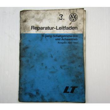 VW LT ab 75 5 Gang Schaltgetriebe 008 Achsantrieb Werkstatthandbuch 1982