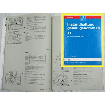 VW LT I ab 1986 - 1996 Instandhaltung Inspektion ACL ACT DL DV DW HS 1E 1G 1S