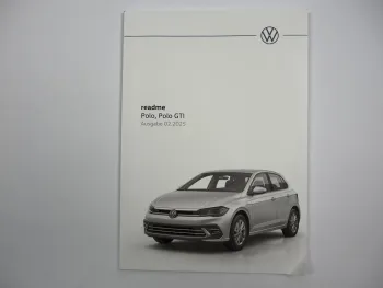 VW Polo / Polo GTI readme Betriebsanleitung 2/2025 Bedienungsanleitung Deutsch