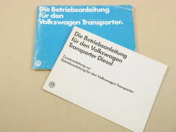 VW T3 Bus Transporter Bedienungsanleitung Betriebsanleitung 1981