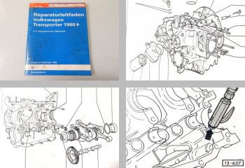 VW T3 Bus Werkstatthandbuch 2,1l Einspritzmotor DJ MV SR SS Reparaturleitfaden