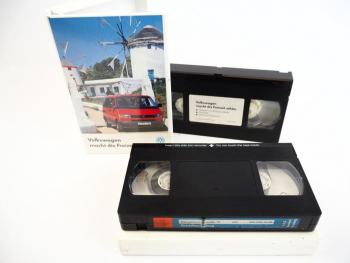 VW T4 Transporter Caravelle 2 Stück VHS Video 1991 und 1993