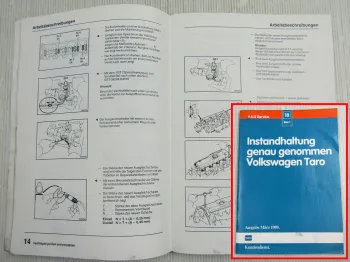 VW Taro Typ 7A ab 1989 Instandhaltung Inspektion Wartung Werkstatthandbuch