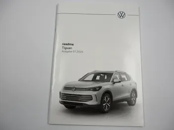VW Tiguan readme Betriebsanleitung Bedienungsanleitung Bordbuch 7/2025