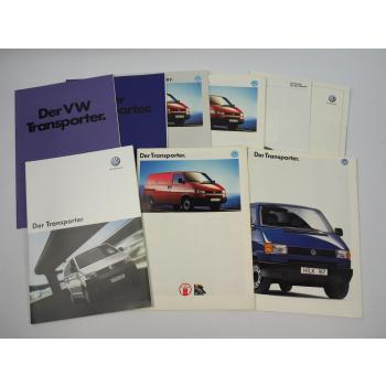 VW Transporter T2 T3 T4 T5 9x Prospekt 1974 bis 2005