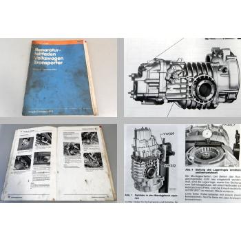 VW Transporter T3 Werkstatthandbuch 4-Gang Getriebe 091/I Kupplung 1982