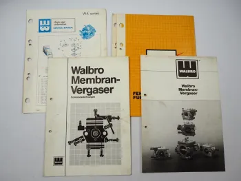 Walbro WT WTA WA WG WJ Membranvergaser Explosionszeichnung Fehlersuche