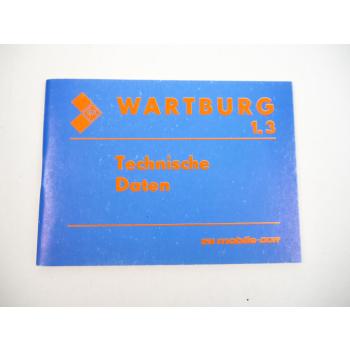 Wartburg 1300 1.3 Technische Daten 1990 IFA DDR
