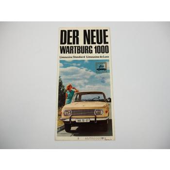 Wartburg 353 1000 Prospekt IFA Eisenach DDR 1966