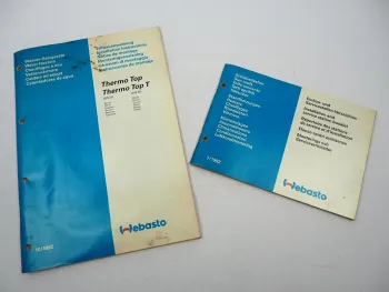 Webasto Thermo Top + T Heizgerät Einbauanweisung BW / DW 50 1992 Installations Instructions