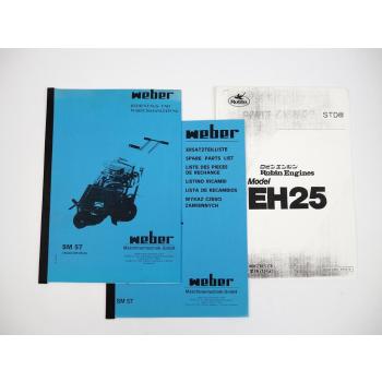 Weber SM 57 Fugenschneider Bedienungsanleitung Wartung Ersatzteilliste 1998