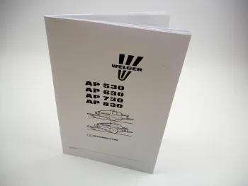 Welger AP 530 630 730 830 Betriebsanleitung Aufsammelpresse 1995
