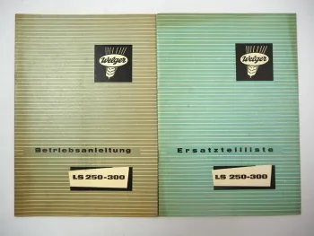 Welger LS 250 260 270 280 290 300 Stalldungstreuer Betriebsanleitung Ersatzteilliste