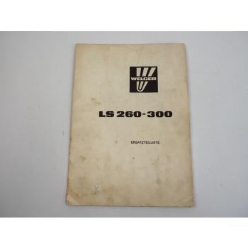 Welger LS 260 270 280 290 300 Dungstreuer Ersatzteilliste 1982