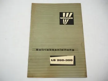 Welger LS 260 270 280 290 300 Stalldungstreuer Betriebsanleitung 1977